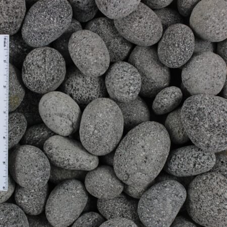 Black Lava Pebble Landscape Stone 1"-2"