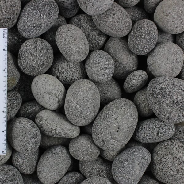 Black Lava Pebble Landscape Stone 1"-2"