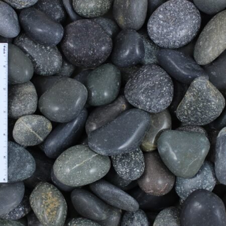 Polished Black Mexican Beach Pebble 1-2
